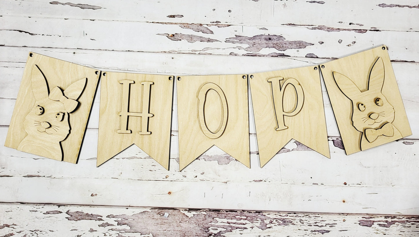 Easter Hop Banner DIY Kit