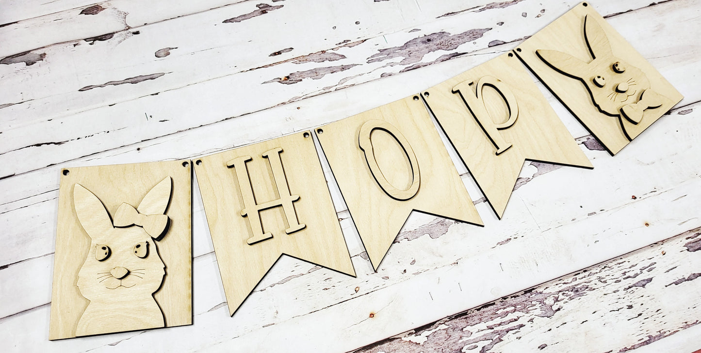 Easter Hop Banner DIY Kit