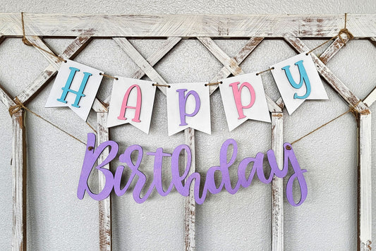Happy Birthday Banner DIY Kit