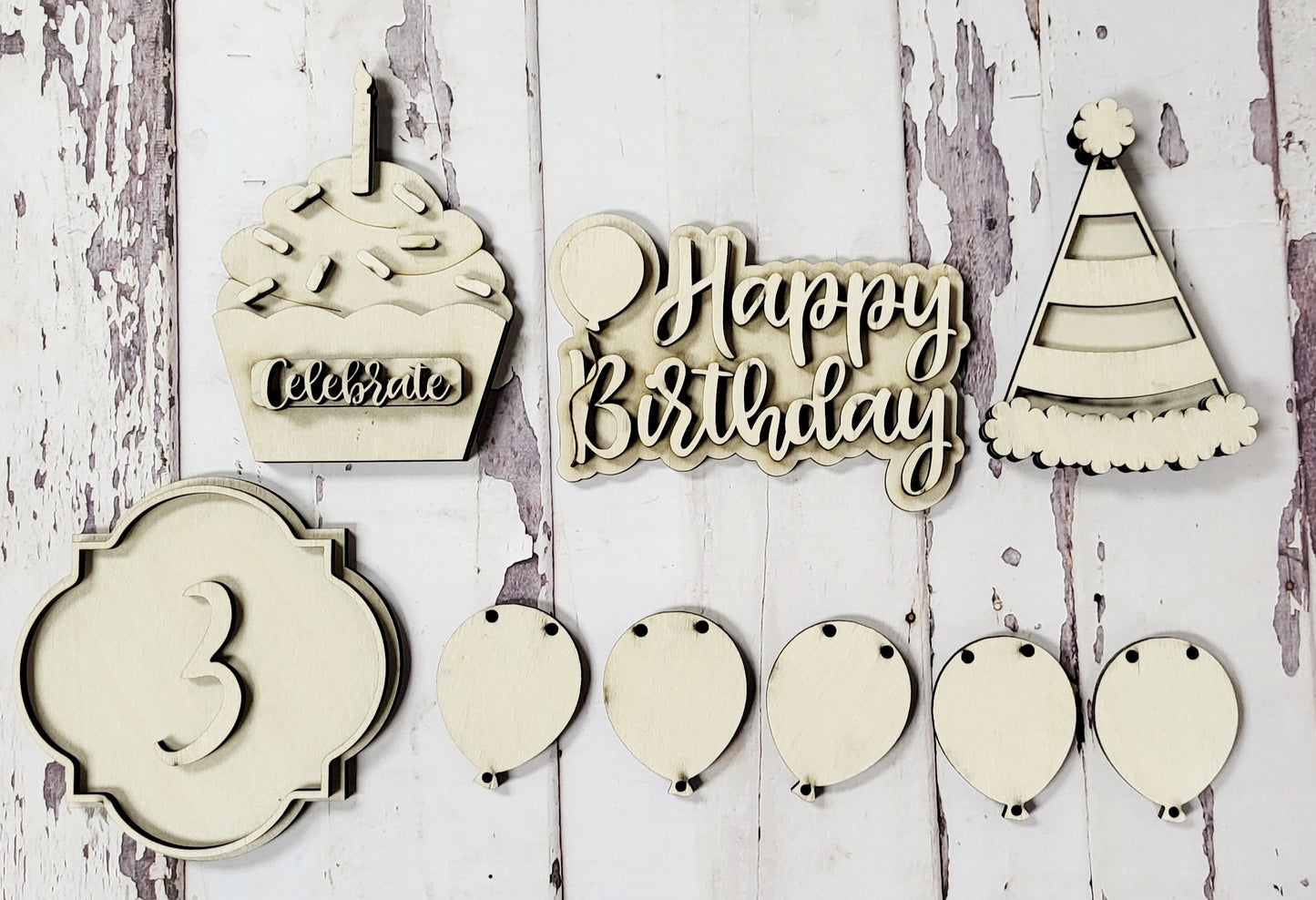 Happy Birthday Tiered Tray DIY Kit