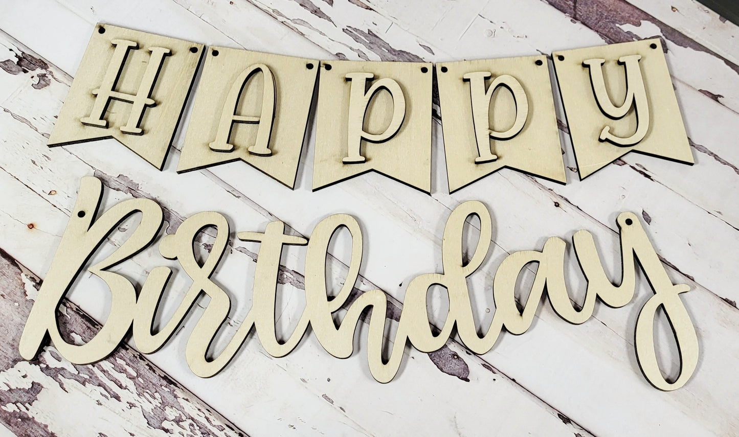 Happy Birthday Banner DIY Kit