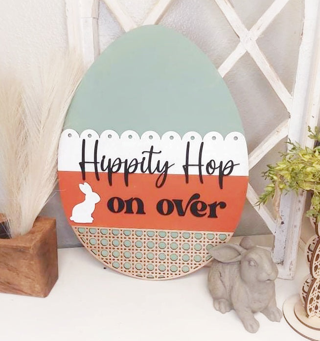 Hippity Hop Easter Sign DIY Kit