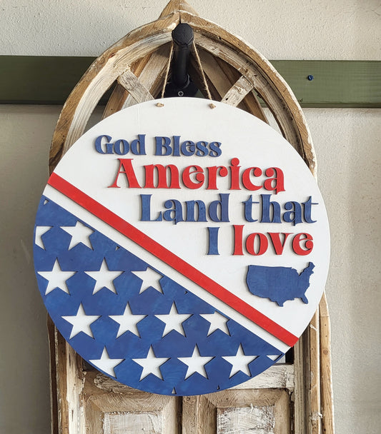 Land That I Love Door Hanger DIY Kit