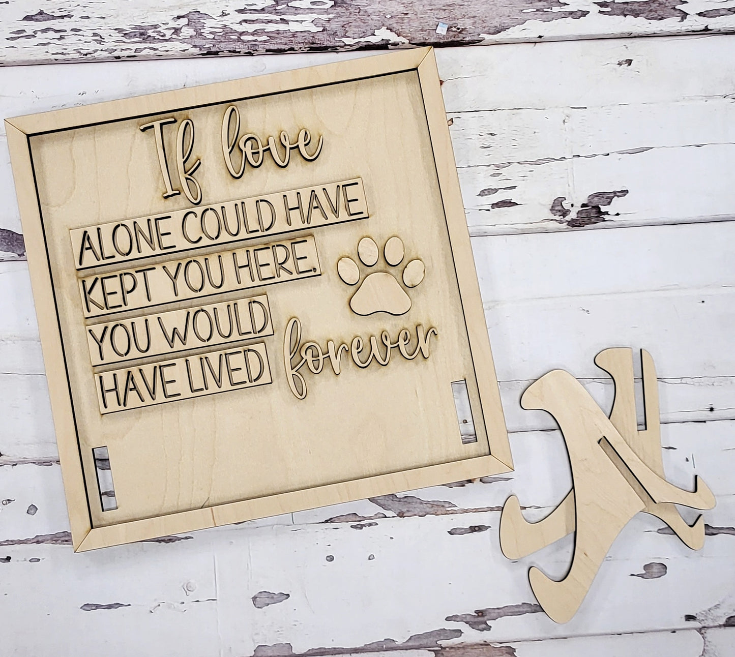 Pet Collar Memorial Sign DIY Kit