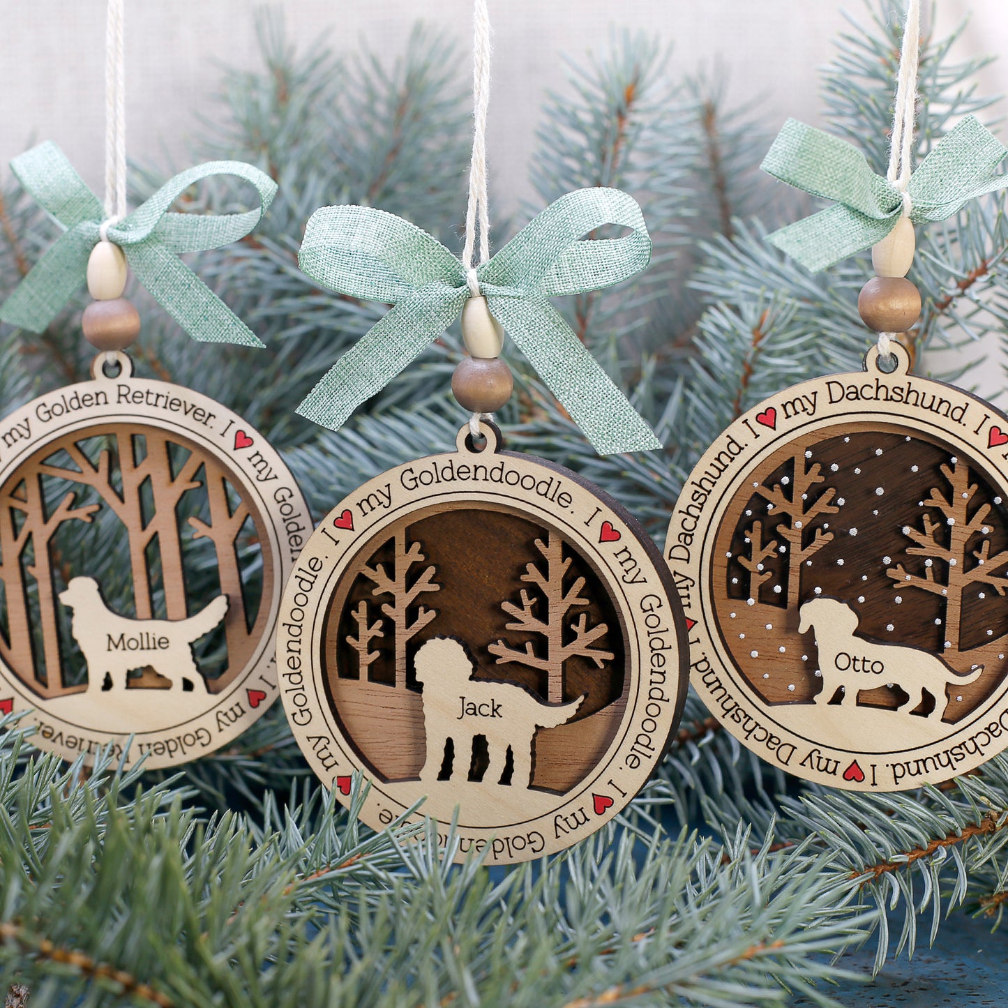 Custom Dog Ornaments