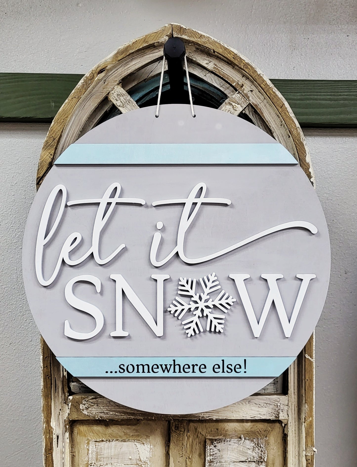 Let it Snow Door Hanger DIY Kit