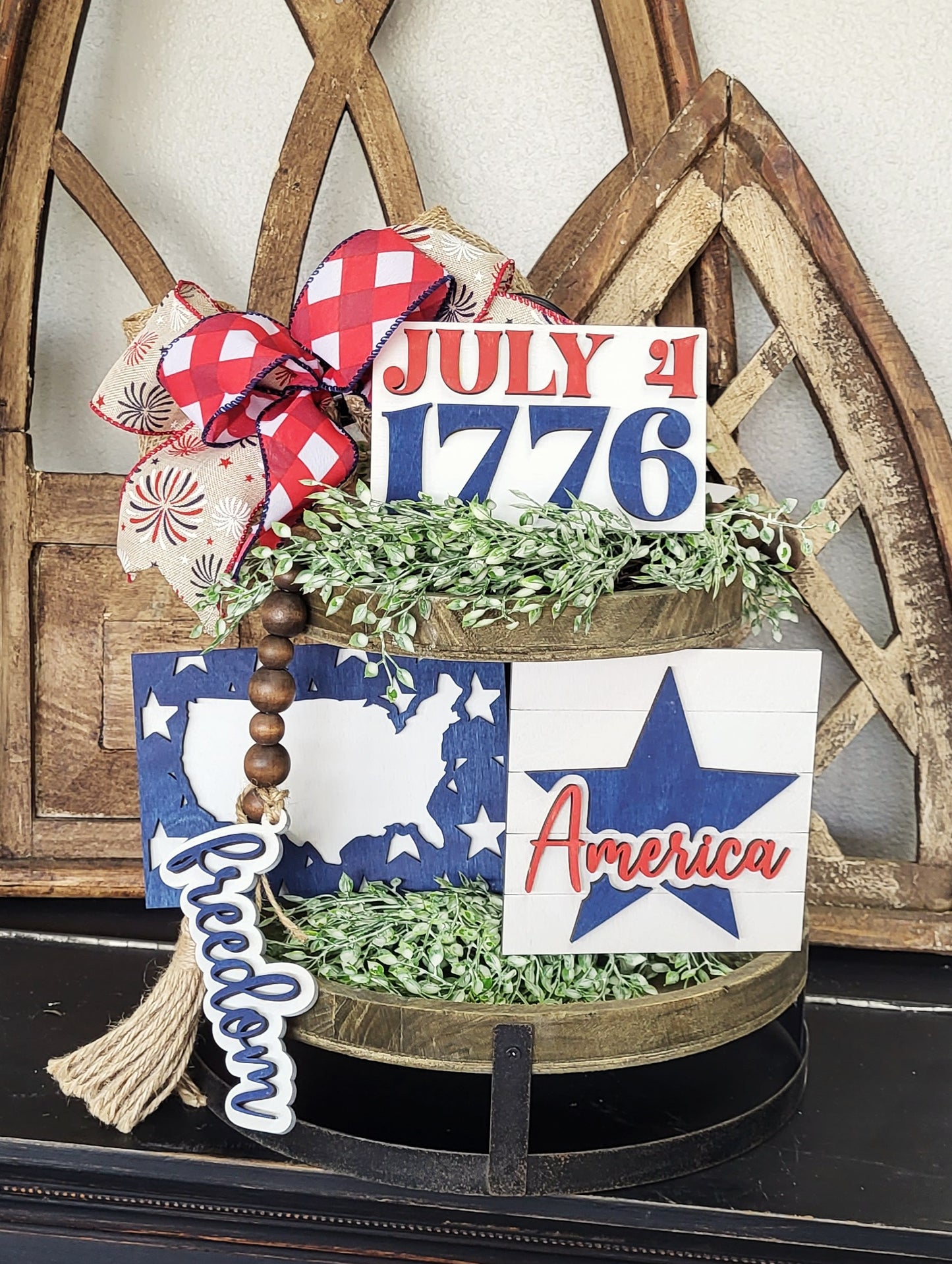 Patriotic Tiered Tray DIY Kit