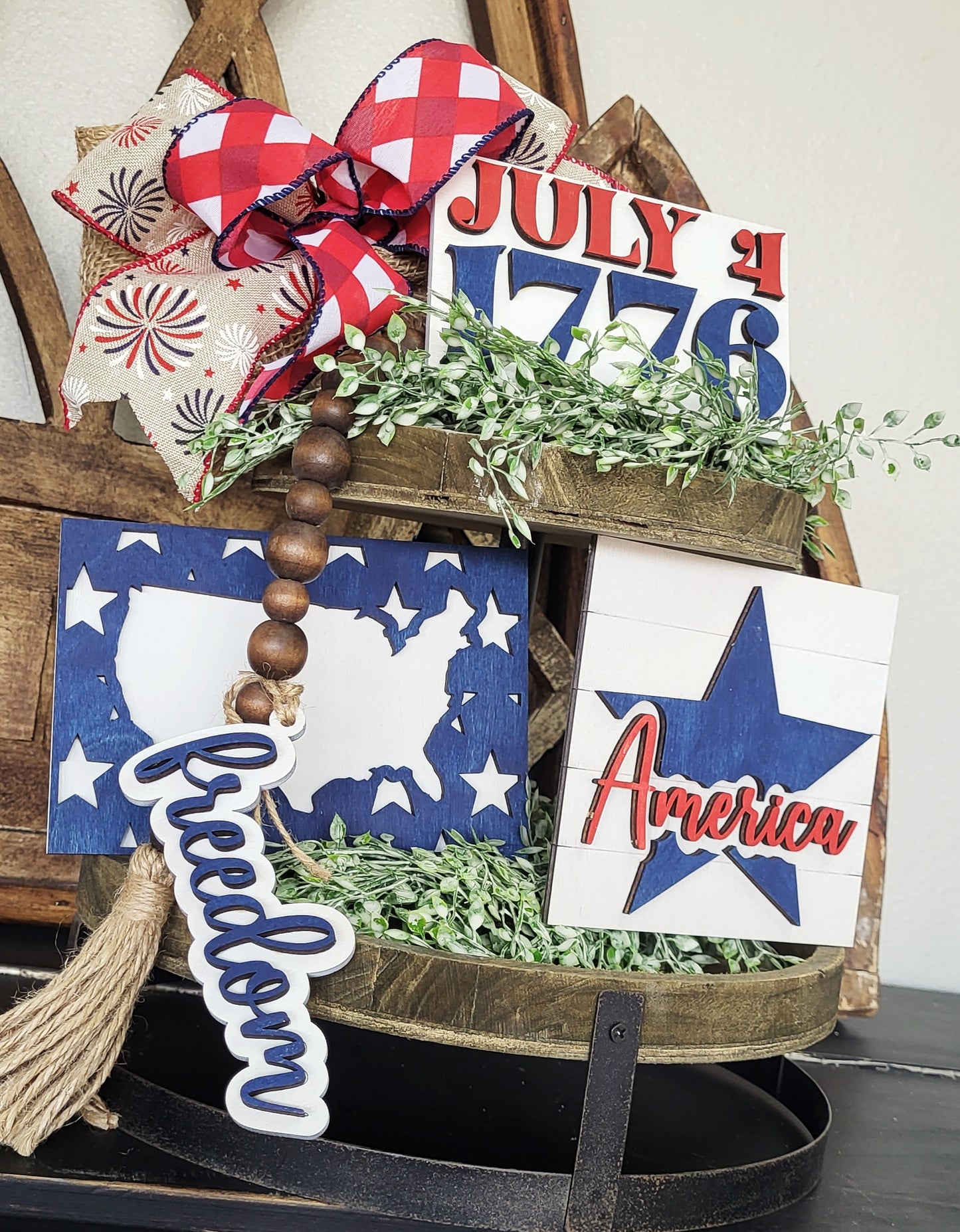 Patriotic Tiered Tray DIY Kit