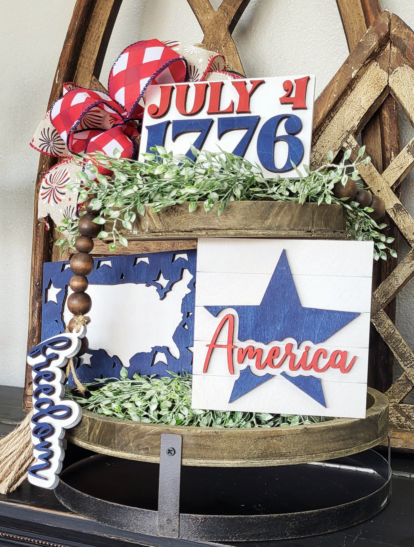 Patriotic Tiered Tray DIY Kit