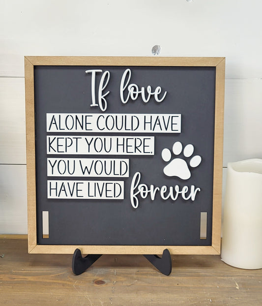 Pet Collar Memorial Sign DIY Kit