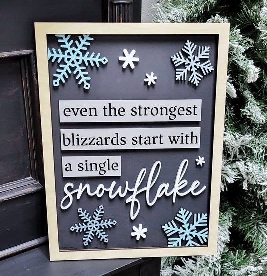 Snowflake Door Hanger DIY Kit