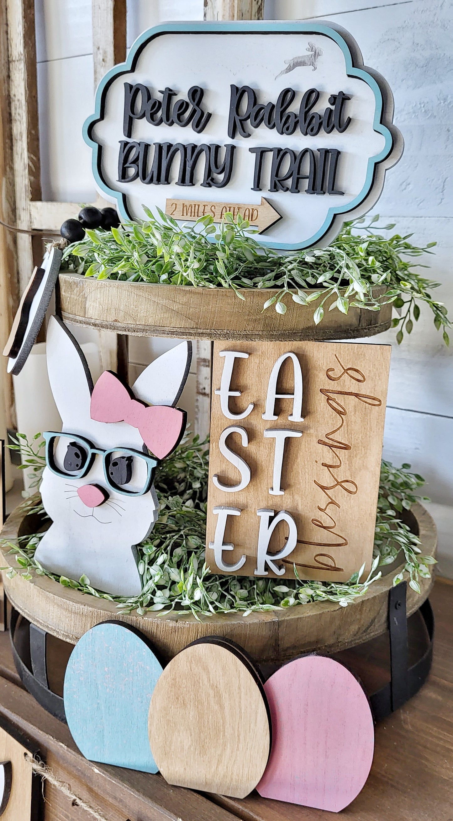 Peter Rabbit Bunny Trail Tiered Tray DIY Kit